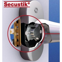 Оконная ручка HOPPE Luxembourg Secustik с защитой, VarioFit, цвет черный