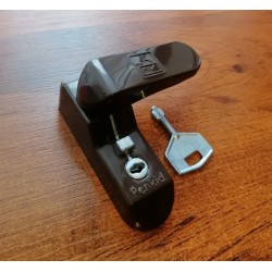Loga slēdzene ar atslēgu (brūns)